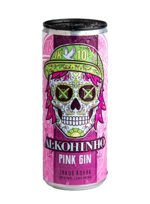 Alkohinho-Pink Gin & Tonic 7,2% alk.